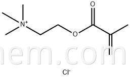 Estructura de cloruro de metacrilatoetil trimetil amonio